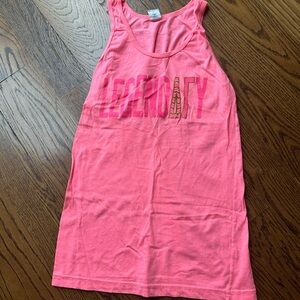 Neon Pink DG Delta Gamma 'LEGENDARY' Graphic Tank
